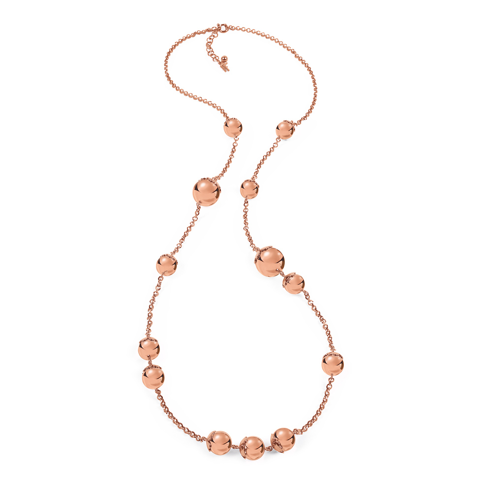 Image of  LADY BUBBLE ROSE GOLD PEARL NECKLACE