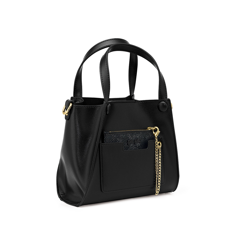 Image of  ON THE GO MINI BLACK SHOULDER BAG