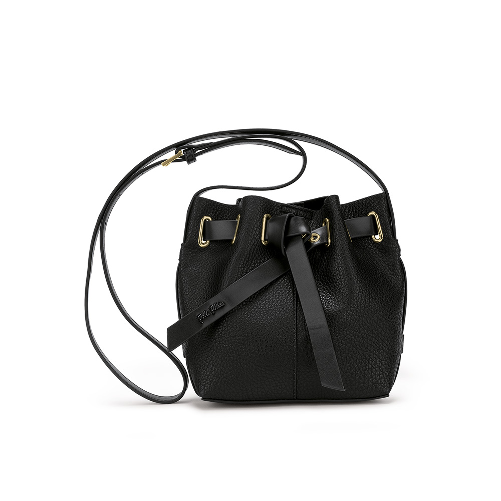 Image of  TIE THE KNOT MINI BLACK SHOULDER BAG