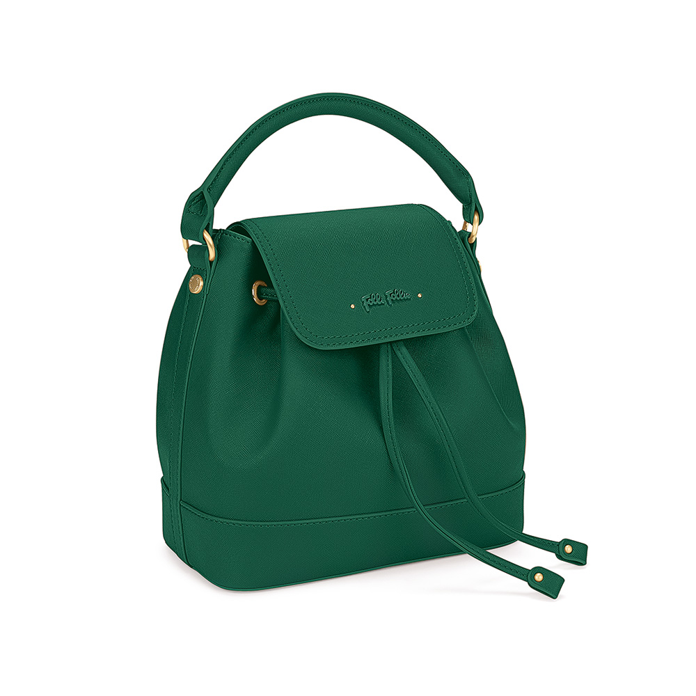 Image of  UPTOWN BEAUTY SMALL GREEN BUCKET BAG