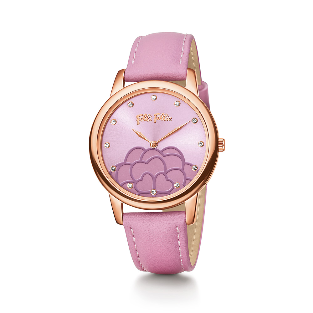 Image of  SANTORINI FLOWER HORIZON PINK WATCH