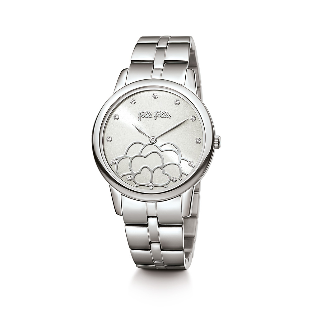 Image of  SANTORINI FLOWER HORIZON GREY & SILVER WATCH