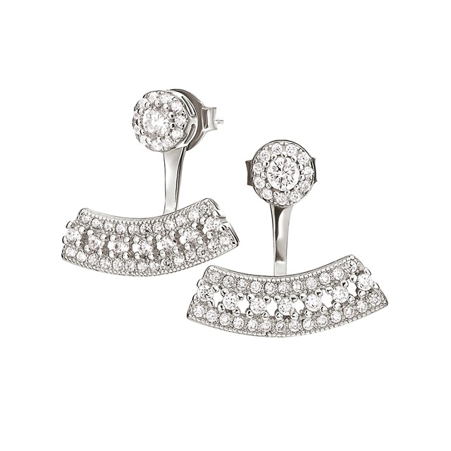 Image of  FASHIONABLY SILVER PRINCESS DREAM EARRINGS