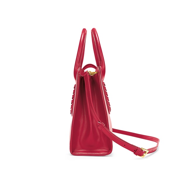 Image of  FASHION BRAID RED HANDBAG