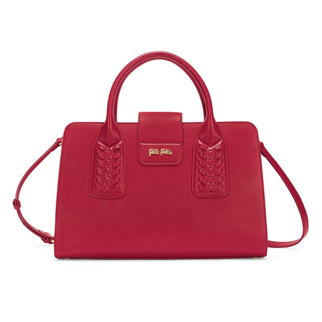 Image of  FASHION BRAID RED HANDBAG