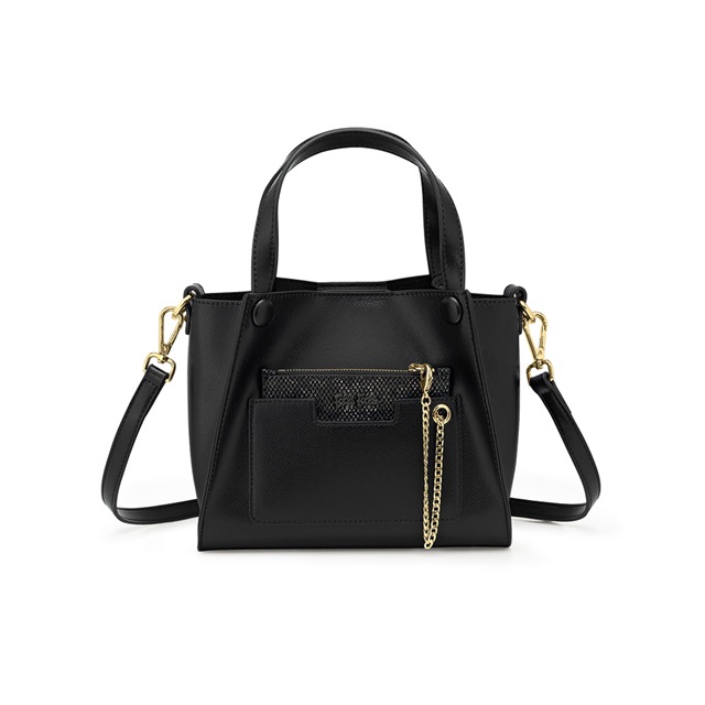 Image of  ON THE GO MINI BLACK SHOULDER BAG