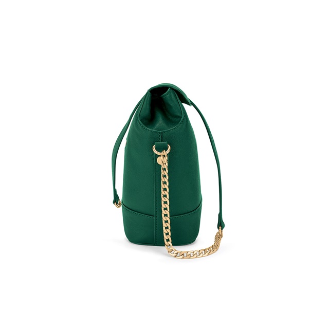 Image of  UPTOWN BEAUTY MEDIUM GREEN BUCKET BAG