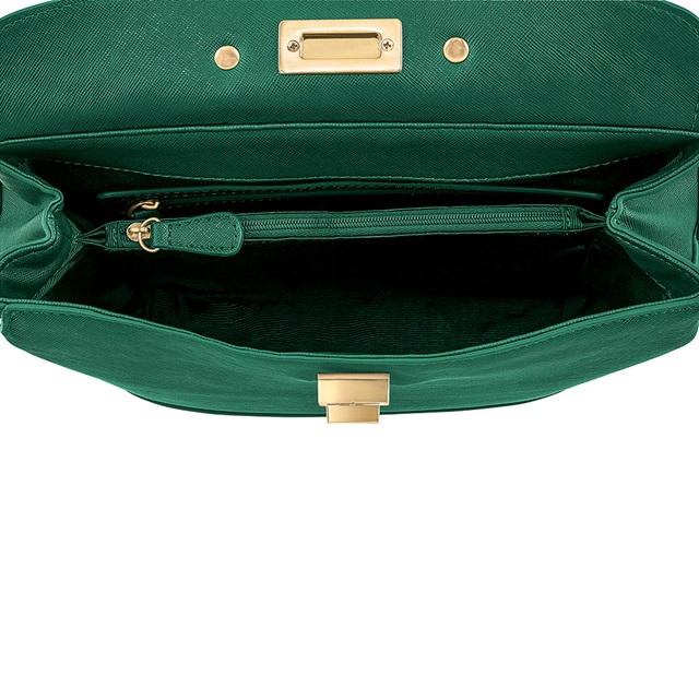 Image of  UPTOWN BEAUTY MEDIUM GREEN BUCKET BAG