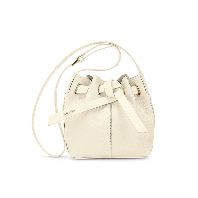 Image of  TIE THE KNOT MINI BEIGE SHOULDER BAG