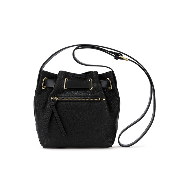 Image of  TIE THE KNOT MINI BLACK SHOULDER BAG