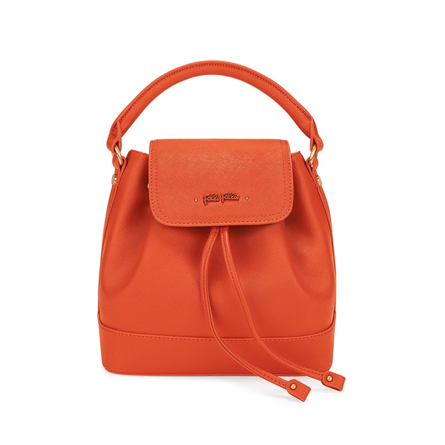 Image of  UPTOWN BEAUTY SMALL ORANGE BUCKET BAG