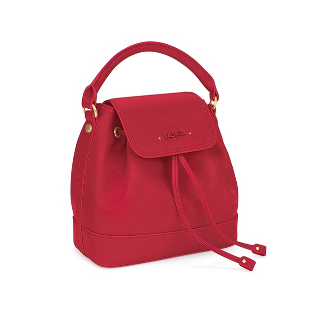 Image of  UPTOWN BEAUTY SMALL RED BUCKET BAG