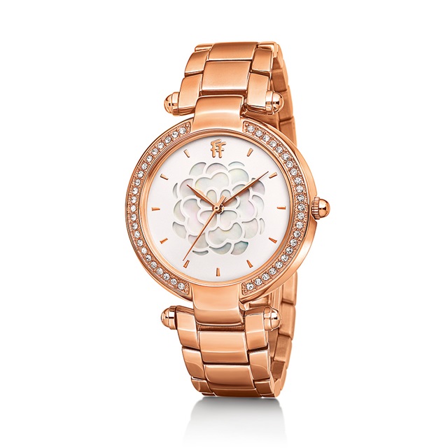 Image of  SANTORINI FLOWER ROSE GOLD MOP WATCH