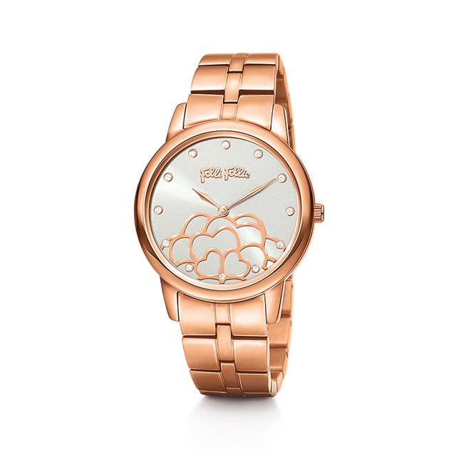 Image of  SANTORINI FLOWER HORIZON GREY & ROSE GOLD WATCH