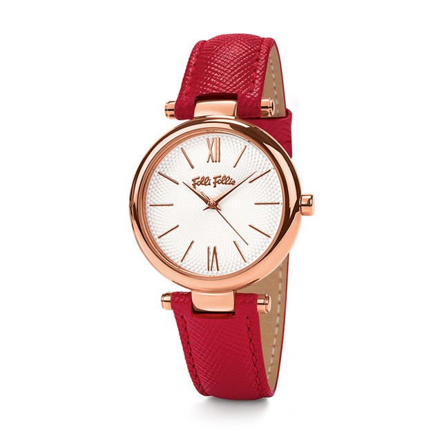 Image of  CYCLOS RED LEATHER WATCH